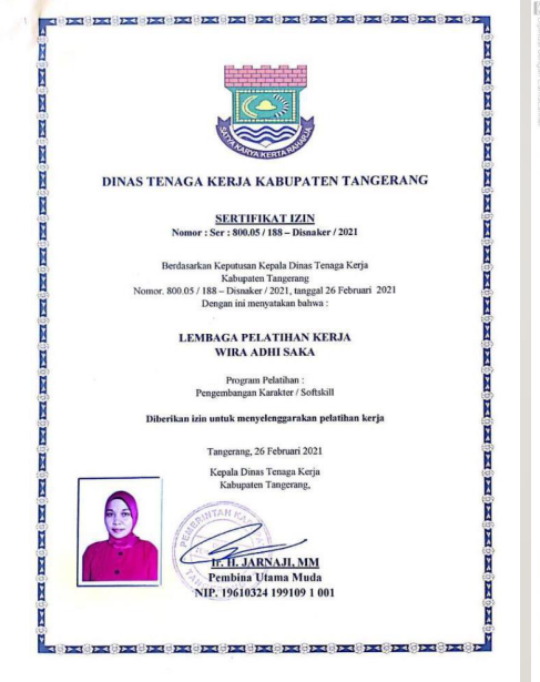 Izin Disnaker Tangerang