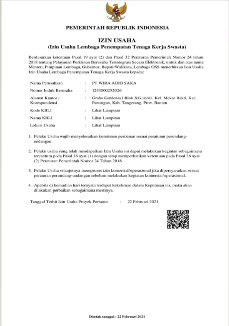 Surat Izin Usaha Perusahaan